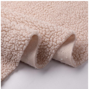<span class=keywords><strong>Tissu</strong></span> à tricoter en polaire Sherpa simple face en <span class=keywords><strong>fausse</strong></span> <span class=keywords><strong>fourrure</strong></span> de laine douce 100% polyester pour doublure et pardessus - Product Image 1