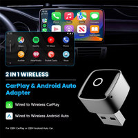 Mini adaptateur Carplay sans fil 2 en 1 Usb Carplay Dongle 2in1 pour apple iphone Adaptateur Android Auto Sans Fil Forvu I Phone 16