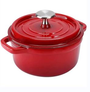 Bonne vente 300ML émail <span class=keywords><strong>fonte</strong></span> cuisson Mini Pot coloré petit pot à soupe casserole avec poignées - Product Image 1