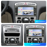 Navifly 4G LED WIFI BT Radio FM 8 cœurs 6+128 Go Écran tactile Lecteur multimédia de voiture Affichage Ui pour Peugeot 408 2010-2016