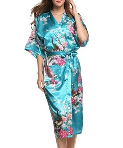 2019 Sexy personalizada <span class=keywords><strong>de</strong></span> diseño impreso durante mucho tiempo, las mujeres camisón <span class=keywords><strong>de</strong></span> <span class=keywords><strong>seda</strong></span> <span class=keywords><strong>de</strong></span> dama <span class=keywords><strong>de</strong></span> - Product Image 2
