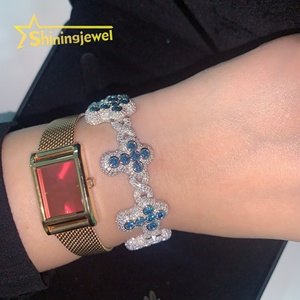 <strong>London</strong> Blue Royal Purple Fancy Gift Fine Jewelry Color Moissanite Cross Cuban <strong>Link</strong> Chain Moissanite Cuban <strong>Bracelet</strong> Cuban <strong>Links</strong> - Product Image 5