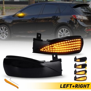 2x clignotants séquentiels à LED ambre pour rétroviseur, marqueur latéral pour Mazda 3 BL 08-14 6 GH 07-15 - Product Image 1