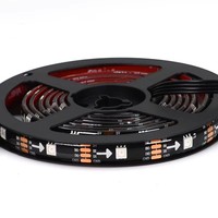 Bandes lumineuses LED numériques programmables RGB pour la maison, certifiées CE ETL BIS, bande LED COB DC 5V, bandes lumineuses LED pour décorations intérieures et extérieures