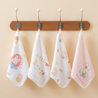 Bavoirs pour bébés et enfants en polaire corail à imprimé dessin animé, blancs, en gros, serviettes essuie-mains jacquard, serviettes personnalisées avec logo, chiffons de nettoyage pour enfants