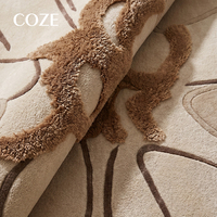 French-style Modern Villa Mansion Carpet Living Room Handtufted Loop Pile Eco Friendly Non-Slip Pet Friendly Medium Pile Rug