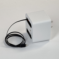 Nouveau design de multiprise USB prise murale prise électrique avec câble de charge télescopique prise de courant cubique de voyage