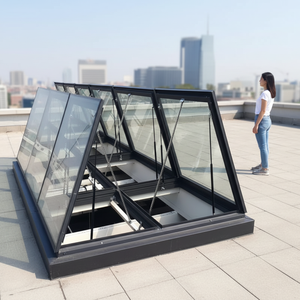 <span class=keywords><strong>Toit</strong></span> ouvrant électrique <span class=keywords><strong>universel</strong></span> en alliage d'aluminium pour atelier d'usine avec éclairage, ventilation et extraction des fumées - Product Image 2