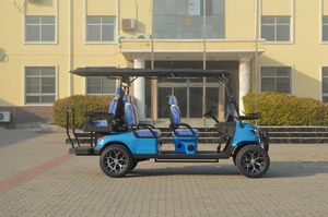 Carrito <span class=keywords><strong>de</strong></span> Golf Eléctrico Utilitario <span class=keywords><strong>de</strong></span> 6 Plazas, Motor <span class=keywords><strong>de</strong></span> CA <span class=keywords><strong>de</strong></span> 3.5 Kw, Batería <span class=keywords><strong>de</strong></span> Litio, para <span class=keywords><strong>Venta</strong></span>, Transporte <span class=keywords><strong>en</strong></span> Complejos Turísticos, Ruedas con Cubos <span class=keywords><strong>de</strong></span> Color - Product Image 2