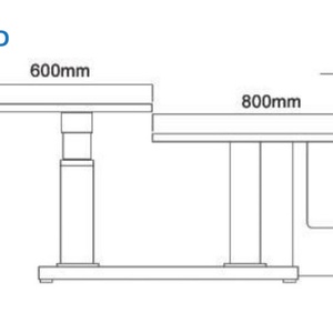 Table motorisée de levage ophtalmique C-330 de haute qualité, équipement médical, table coulissante ophtalmique - Product Image 2