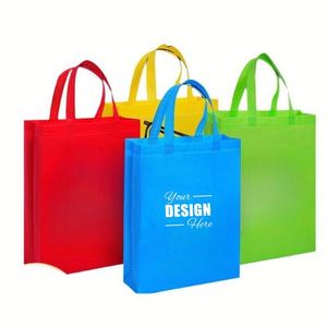 Sacs fourre-tout personnalisés en non-tissé laminé avec impression couleur – Sacs de courses promotionnels réutilisables pour la marque et les événements - Product Image 1
