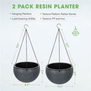 ตะกร้าห้อยผักผลไม้ทรงรี ทำจากปอกระเจา ใบไม้สีเขียว ปิดผนึก สำหรับเก็บของ  วัสดุจากหญ้าทะเล ทอจากสาหร่ายทะเล ผลิตในเวียดนาม - Product Image 6