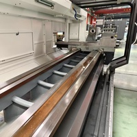 CK61100 Tour CNC à lit plat de haute précision Rénovation horizontale robuste pour le système de contrôle Fanuc en métal Vente de clés numériques