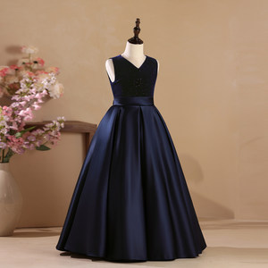 Vestido <span class=keywords><strong>de</strong></span> Lujo con Lentejuelas, Sin Mangas y Cuello en V para Niñas, Ideal para Orquesta, Actuaciones Formales, Bodas y <span class=keywords><strong>Fiestas</strong></span> - Product Image 4
