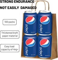 Sacs en papier kraft brun écologique personnalisé pour l'emballage de restauration rapide à emporter de restaurant