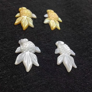 Vỏ Sò Biển Tự Nhiên Màu Vàng Trắng Đá Quý Tùy Chỉnh Vỏ Cá Ngọc Trai Chạm Khắc Mịn - Product Image 3