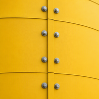 Silo en acier boulonné robuste 2000T, réservoir de stockage de ciment et de cendres de 12500 mm de diamètre avec 8 pieds de support pour travaux de construction