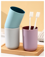 Ensemble de gobelets portables en plastique écologique pour le brossage des dents et le rinçage buccal à usage domestique
