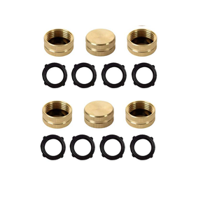 Tapón de latón de alta calidad con rosca hembra GHT de 3/4 pulgadas, tapón de cierre para manguera de jardín - Product Image 4