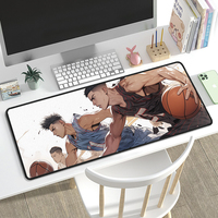 Tapis de souris de jeu confortable personnalisé de haute qualité impression par sublimation de logo de style dessin animé rectangle avec livraison instantanée