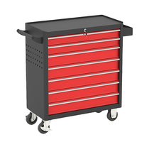 Chariot à outils professionnel pour mécanicien avec 7 tiroirs, acier laminé à froid, OEM/OBM personnalisable, capacité de charge de 100 kg