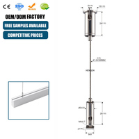 Lampu Chandelier OEM ODM, Kit Pemasangan Lampu dengan Klip Kabel Logam yang Dapat Disesuaikan, Bersertifikasi RoHS, Ramah Lingkungan