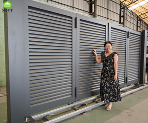 Porte pliante électrique de jardin en aluminium sur mesure Volets de villa Porte patio - Product Image 5