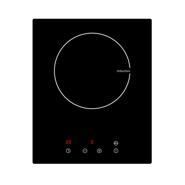 Single Stove Built-in Induction Cooktop 1800W Touch Control Induction Hob for Household Hotel RV Commercial Use OEM Available