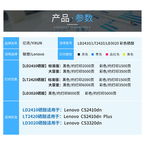 ตลับหมึกที่ใช้ร่วมกันได้ LT2420K สำหรับเครื่องพิมพ์เลอโนโว CS2410dn พลัสให้ผลผลิตได้ 2000 หน้า - Product Image 4