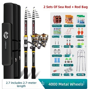 <span class=keywords><strong>Canne</strong></span> <span class=keywords><strong>à</strong></span> <span class=keywords><strong>pêche</strong></span> <span class=keywords><strong>surfcasting</strong></span> ultra-résistante TUOLI, combo de <span class=keywords><strong>pêche</strong></span> en mer, <span class=keywords><strong>ensemble</strong></span> complet d'accessoires, 175g, léger, lancer longue portée, 2.1m-3.6m - Product Image 1