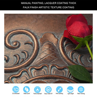 Plafond moderne imperméable en PVC imitation étain peint, facile à installer, pour usage hôtelier PL08 Cuivre Résistant aux intempéries