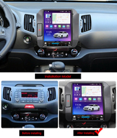 MEKEDE-lecteur de musique Android, lecteur DVR FM AM, écran d'autoradio, navigation gps pour KIA Sportage 360-2011