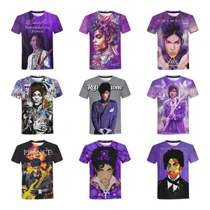 Prince Rogers Nelson 3D Printed Shirts for Men Casual Harajuku Style 3D Printing Shirt From Men Streetwear Oversized Tops