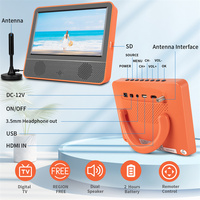 Großhandel 7,5 Zoll LED-Hintergrundbeleuchtung Moderner LCD Tragbarer Digital-TV Wiederaufladbarer Akku ATSC DVB-T2 ISDB-T