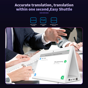 Dispositif de traduction à <span class=keywords><strong>double</strong></span> écran VORMOR, grand écran, spécifique aux hôtels, traducteur à <span class=keywords><strong>double</strong></span> écran, traducteur de langues en ligne et hors ligne - Product Image 4
