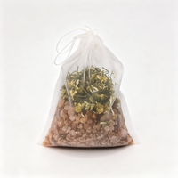 Sel de bain personnalisé aux roses, sel aromatique cristallin, fleurs séchées, huile essentielle, sel minéral de l'Himalaya pour hydrater le corps