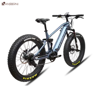 Ansbern 1000W tam süspansiyon yağ lastik elektrikli bisiklet 1000W bisiklet E bisiklet