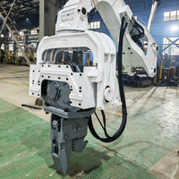 Martillo Vibratorio Hidráulico KN150 Montado en Excavadora, Martillo Vibratorio para Hincado de Pilotes de Lámina y Tubulares para Obras de Construcción