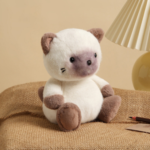 Peluche de Gato Siamés Mini, Relleno de Algodón PP, Suave y Adorable, Regalo de Cumpleaños, Compañero Reconfortante para Bebés, para Dormir y Aliviar el Estrés - Product Image 2