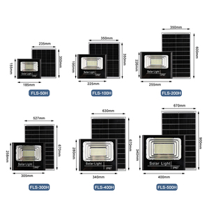 Luces de inundación LED delgadas para exteriores con control sensible a la luz IP66/IP67 Luces de inundación solares con energía solar de Solor - Product Image 4