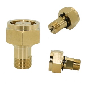 Connecteur en laiton supérieur CGA-520 <span class=keywords><strong>B</strong></span> Réservoir Acétylène à CGA-200 Régulateur d'acétylène pour torche à gaz - Product Image 1