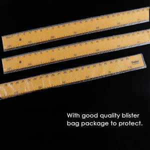 Foska forniture scolastiche all'ingrosso strumento di disegno didattico in plastica morbido a forma di T righello dritto per la matematica classe di misurazione - Product Image 6