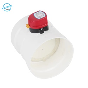 PVC 전동 원형 덕트 에어 댐퍼, 전기식 HVAC 환기량 조절 밸브 - Product Image 3
