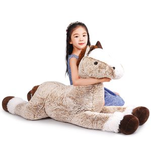 Haute qualité unisexe PP coton grand doux géant Ridable pour poney peluche Animal jouet soulagement du Stress cheval pour enfants - Product Image 2