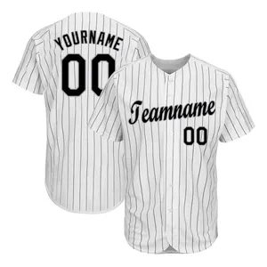 Wholesale men full button blank new york baseball team jersey custom sublimation printing