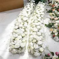 Chemin de table en plastique de luxe de haute qualité, fleurs artificielles, différentes couleurs, arrangement pour mariage, fête, demande en mariage, décoration d'événements