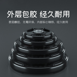 New Routes Barbell Plates 2.5kg Rubber Coated Cast Iron <b>Weight</b> Plates For Gym Fitness Training - Product Image 3