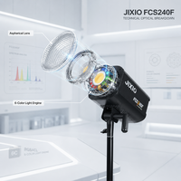 Projecteur de scène LED RGBACL FCS240F 240W avec contrôle DMX512, lumière matricielle, température de couleur 2000K-20000K, IRC96, TLCI97