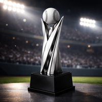 Trophée de baseball personnalisé en résine WeiVista, production en usine pour les événements de tournoi