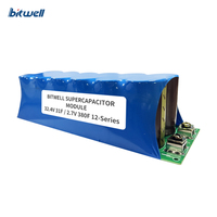 Modul Kapasitor Farad BITWELL 12-Seri Diameter 35mm 32.4V yang Dapat Disesuaikan, Modul Super Kapasitor 31F - Suhu Operasi -40~+65